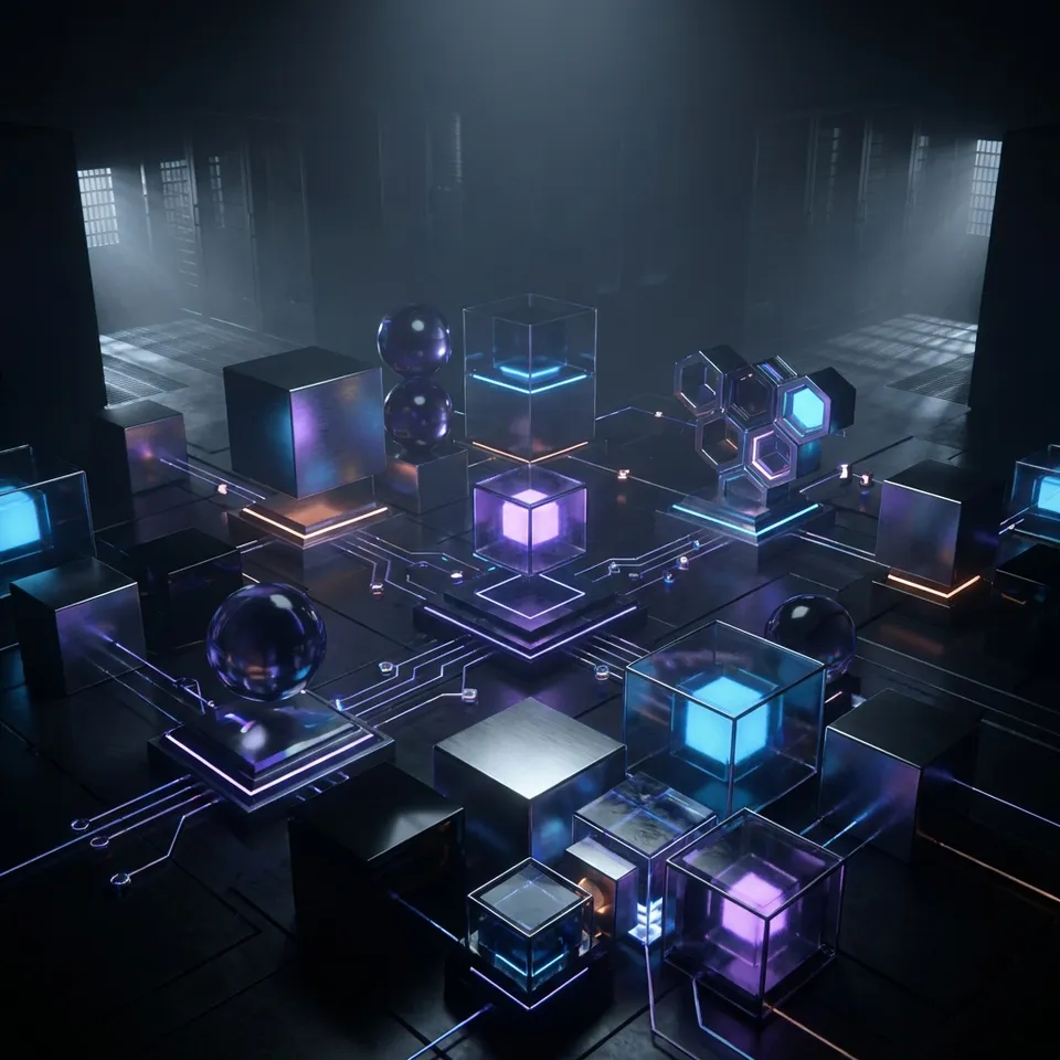 Visualization of agentic AI storage with interconnected nodes representing persistent agent memory