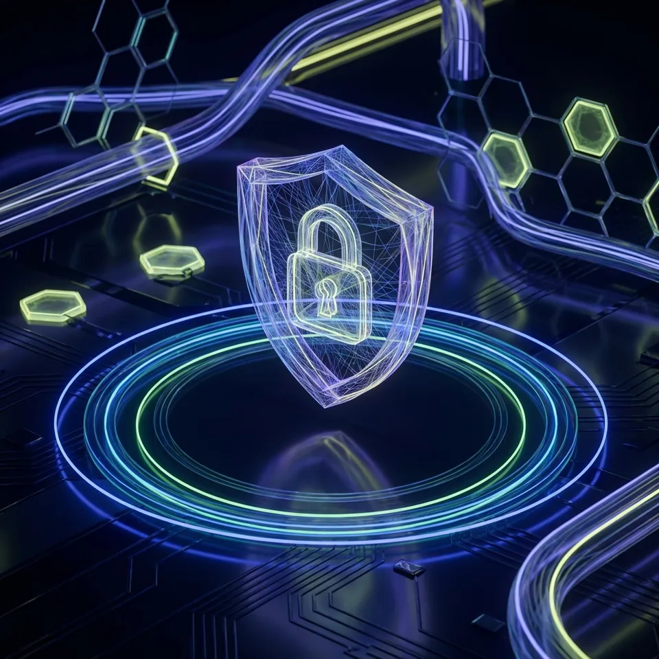 Diagram showing layered security controls around an AI agent accessing files and APIs