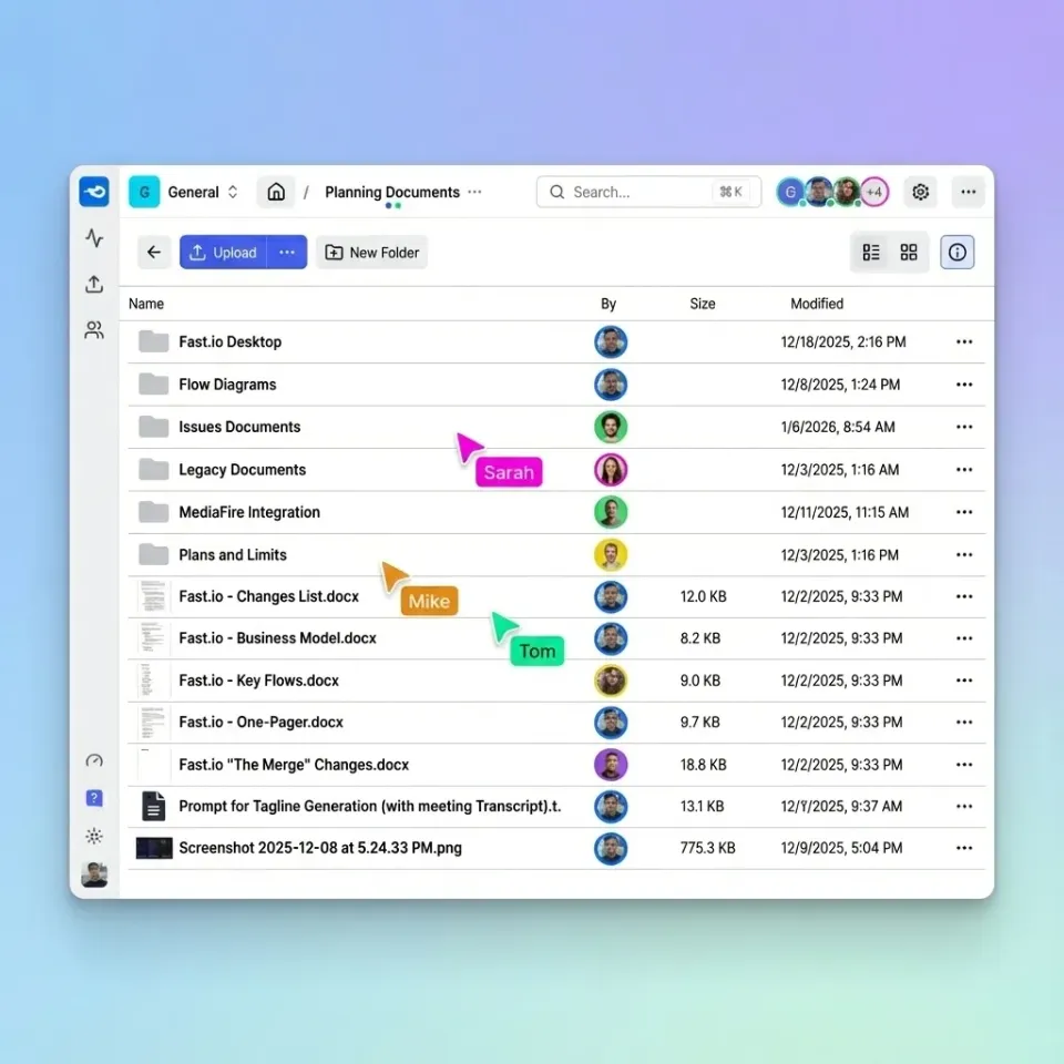 Team collaboration interface showing version control and file activity