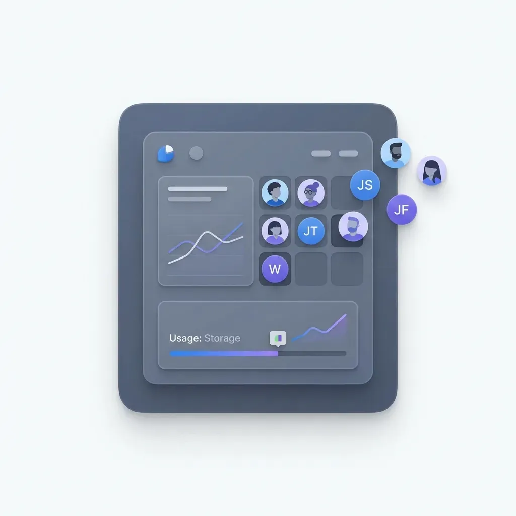 Branded client portal interface for sharing brand assets