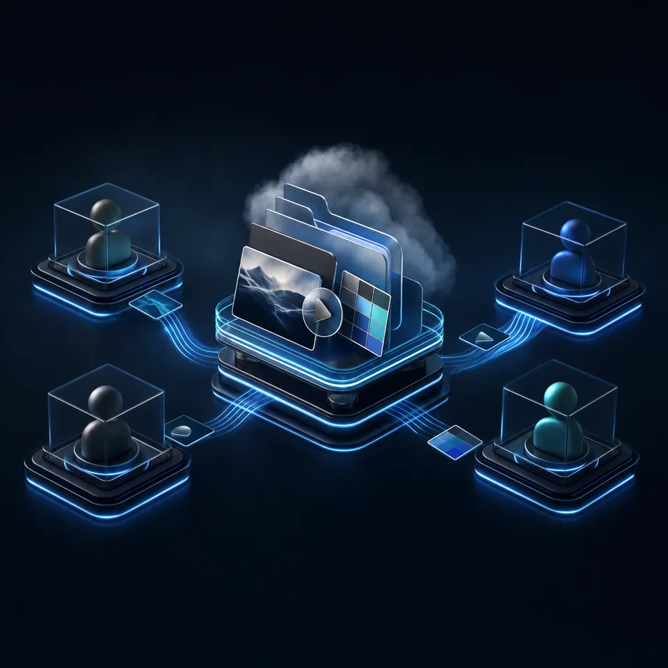 AI-powered content sharing workflow for social media teams