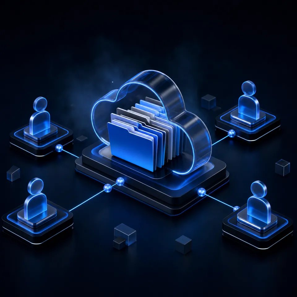 AI-powered smart summary interface analyzing files in a shared workspace