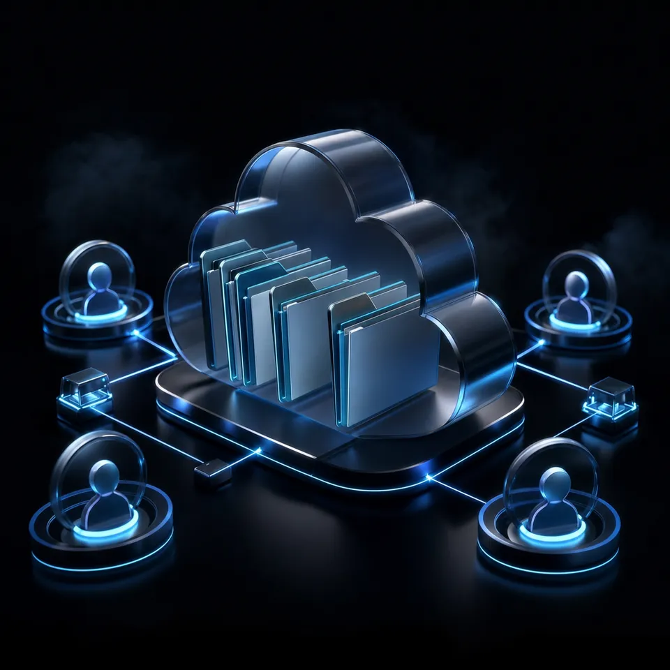 AI agent workspace interface showing shared files and collaboration tools
