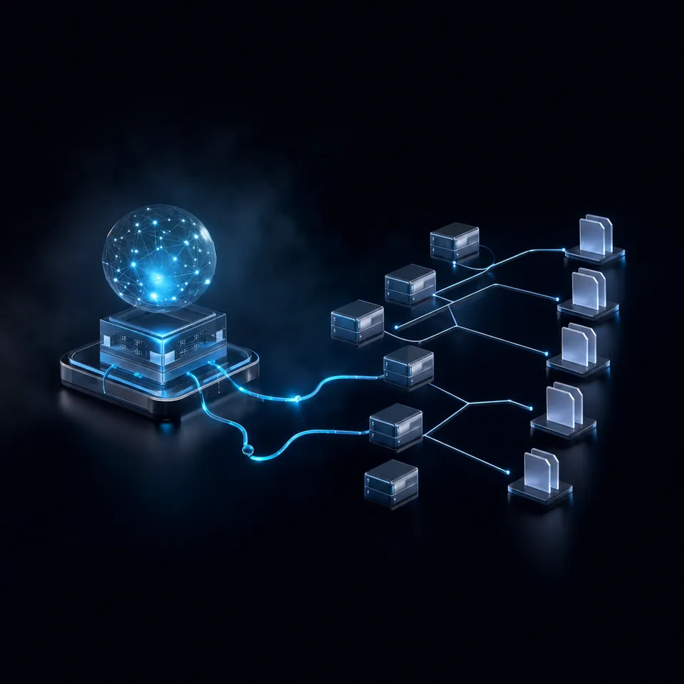 An AI agent sharing files and collaborating within a workspace