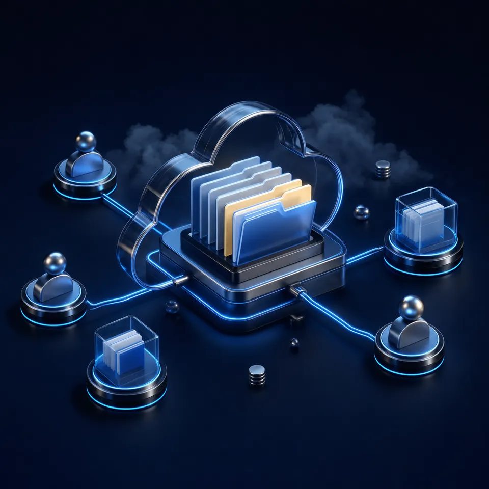 AI agent workspace showing collaborative file sharing and model integration