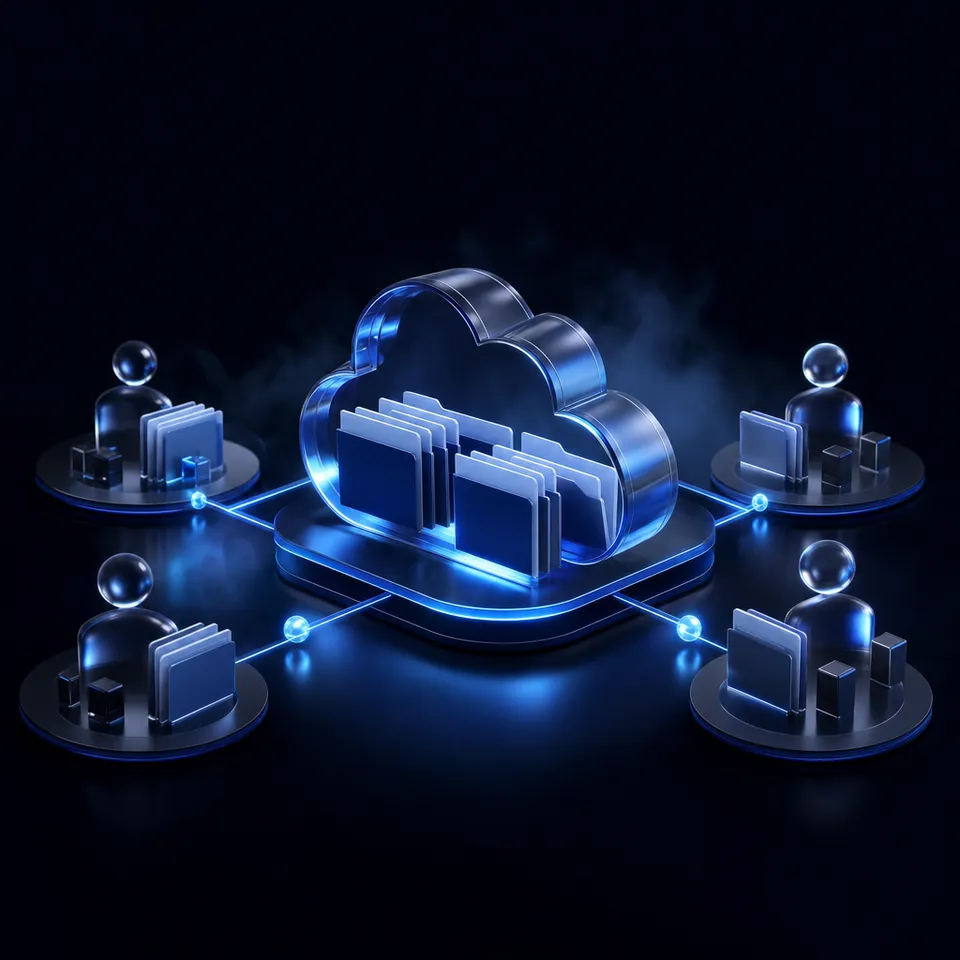 AI agent sharing files in a collaborative workspace
