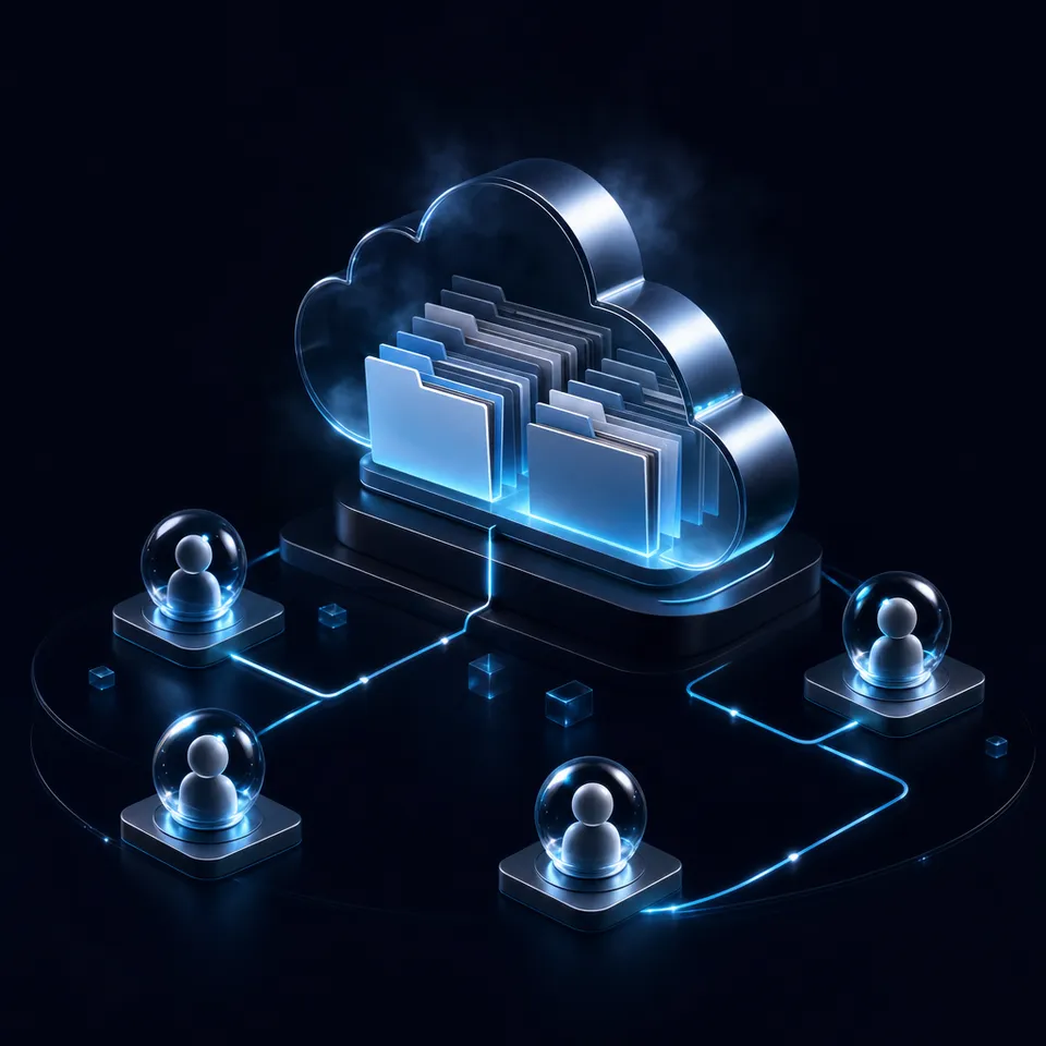 AI agent collaborating with team members on shared files
