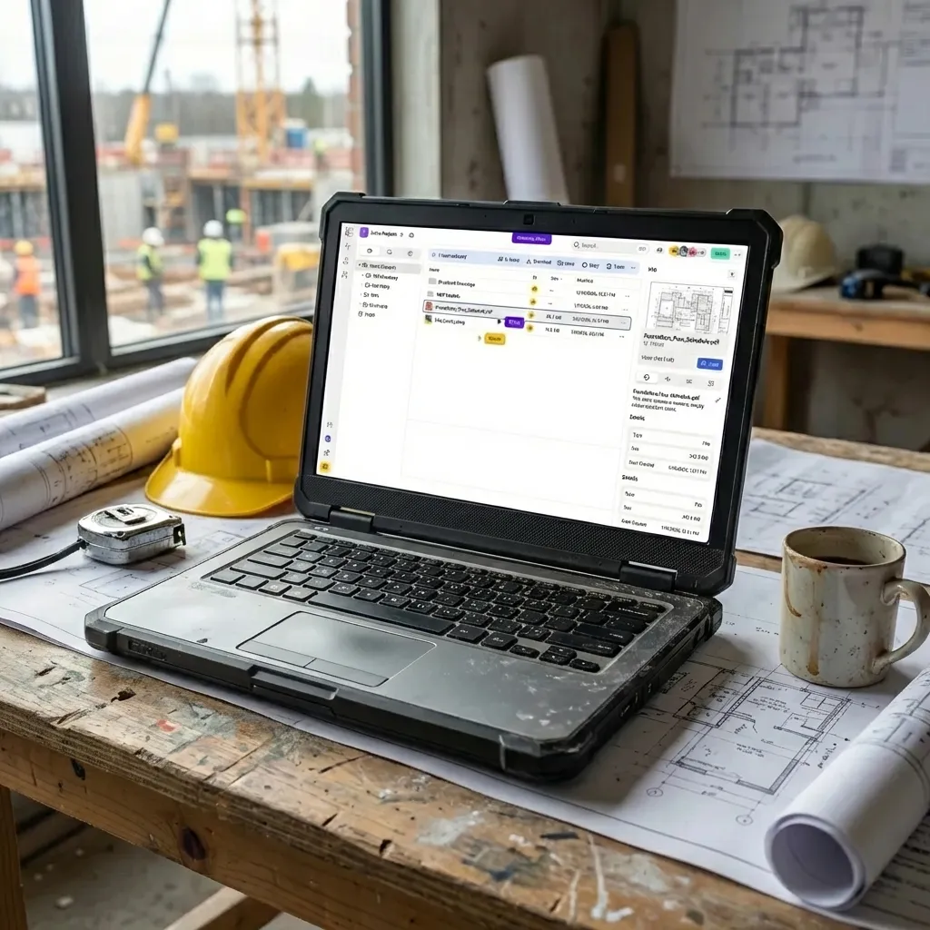 Organized architecture file structure showing CAD and BIM project files