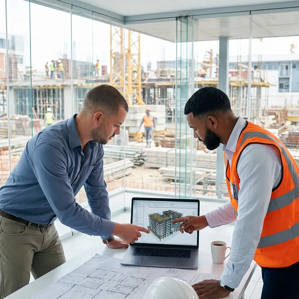 Architecture file sharing interface with organized folder structure