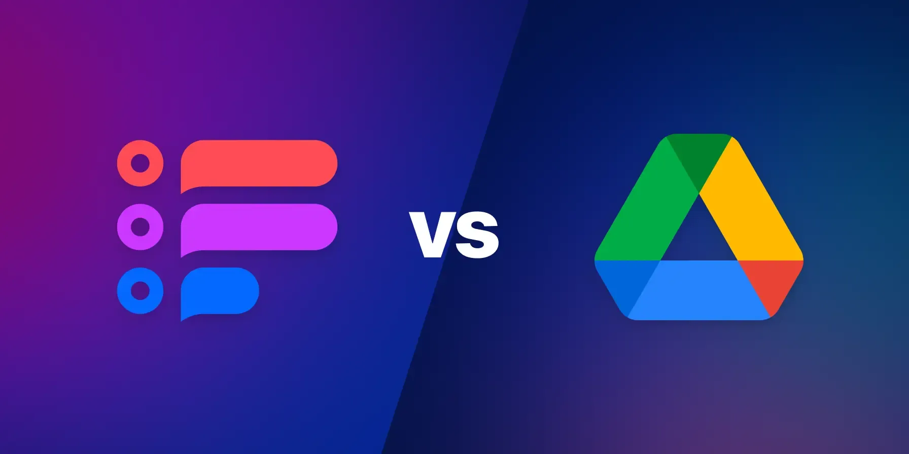 Fast.io vs Google Drive comparison showing business-focused features and team collaboration