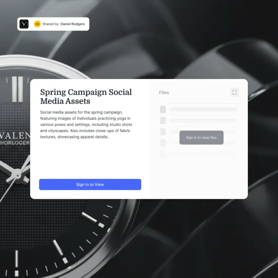 Digital workspace for managing property tour files and sharing with clients