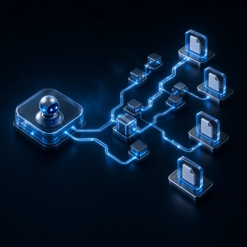 AI agent processing and responding to email messages