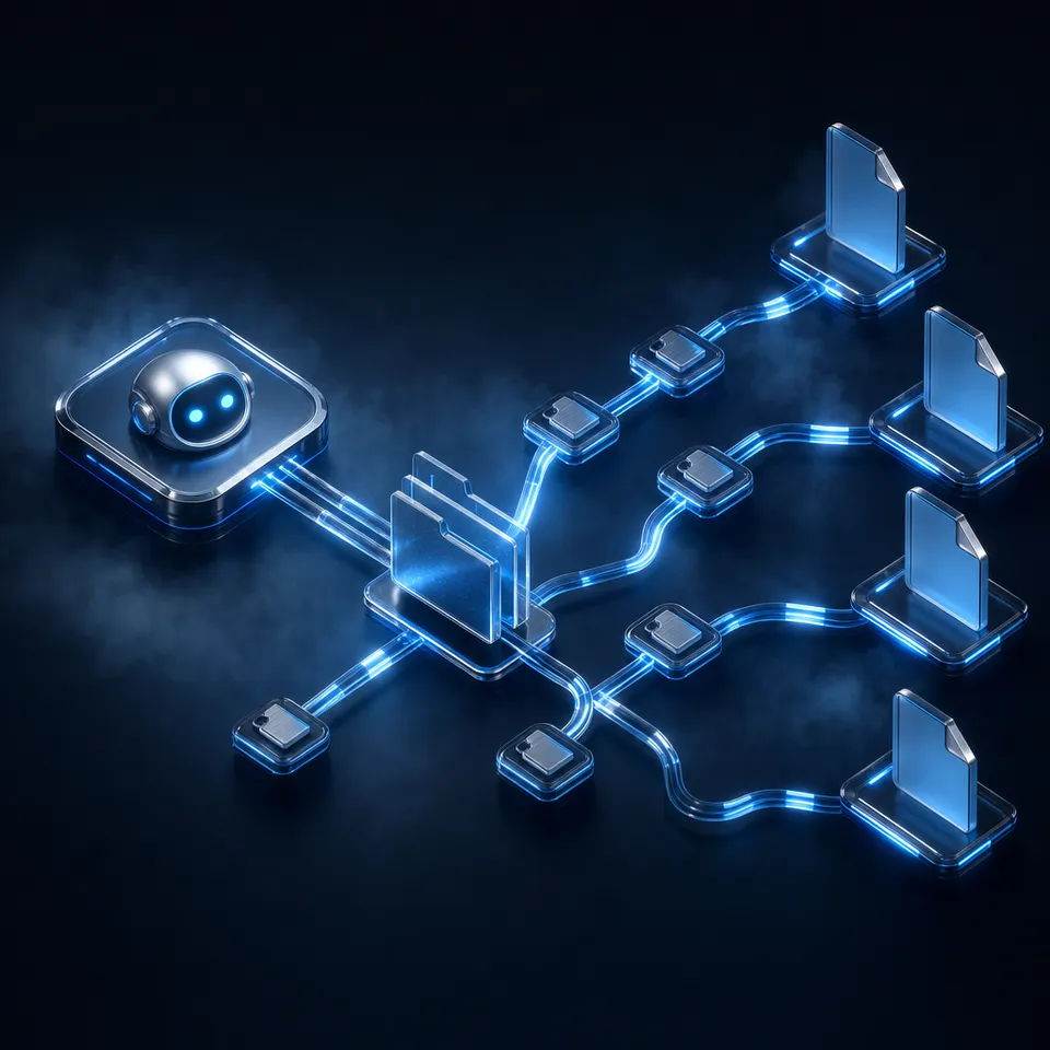 AI agent deployment workflow visualization