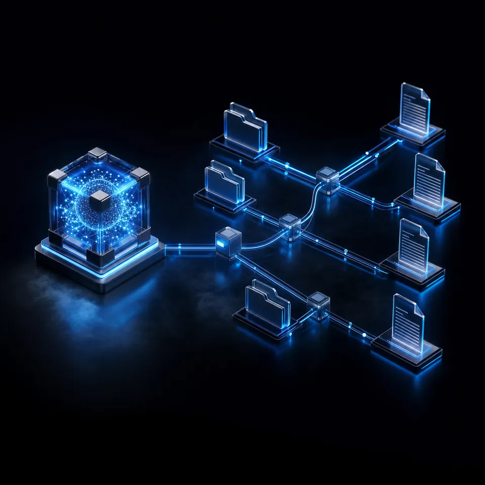 AI agent workflow showing skill creation and sharing process