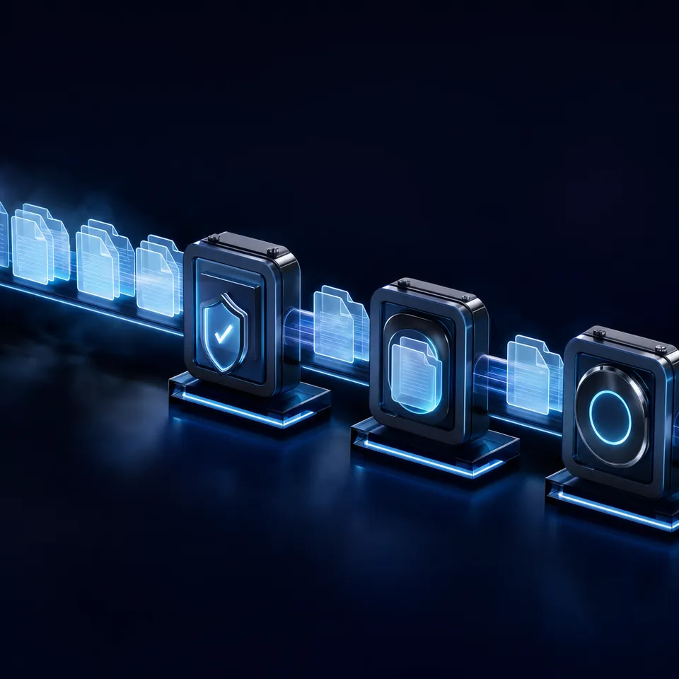 Standardized matter folder structures maintain clean record custody across every case.