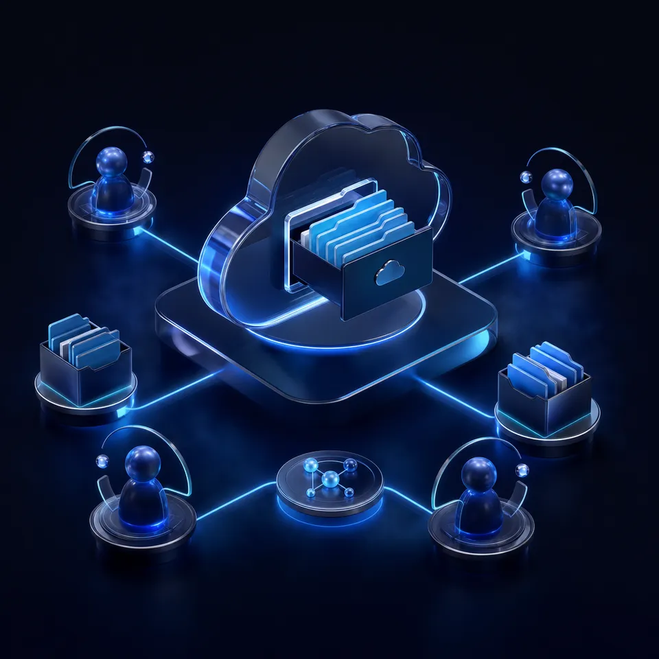 Virtual drive mapping emulates local disk access over WAN links, while modern workspace sync indexes Box files for remote agent queries.