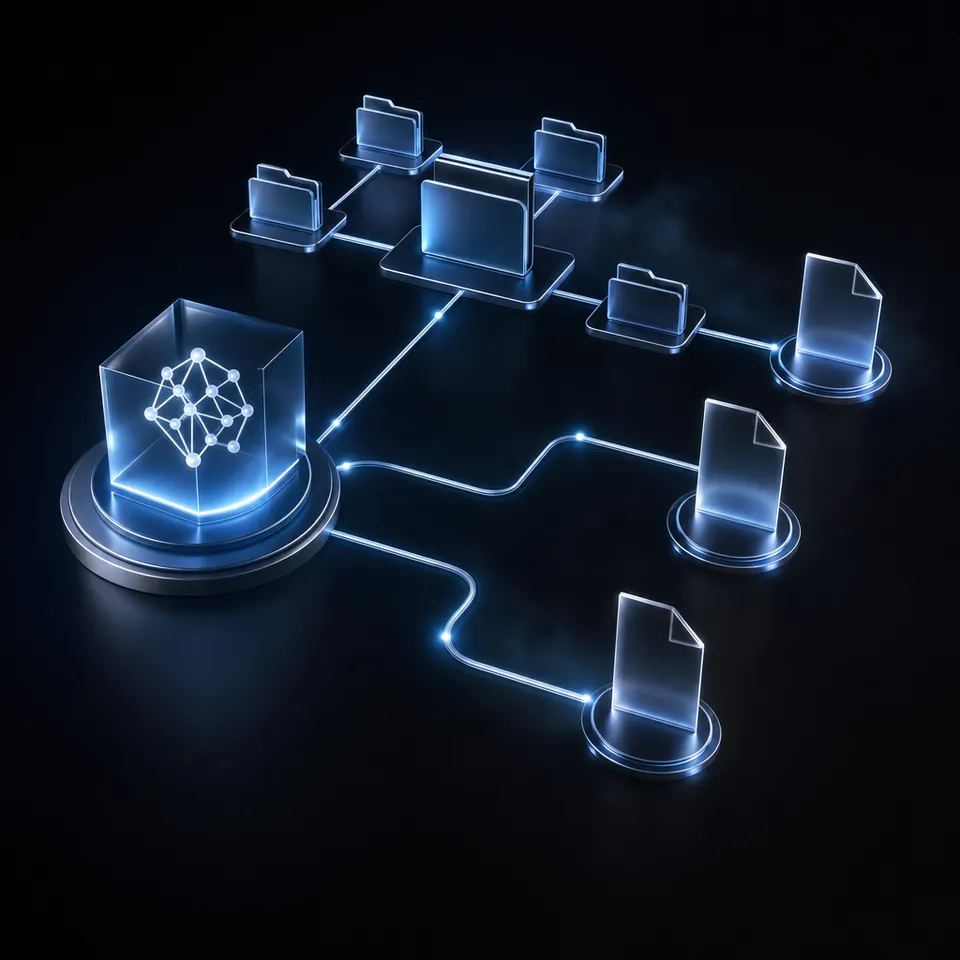 A structured multi-agent system coordinating tasks and data flows across specialized nodes.