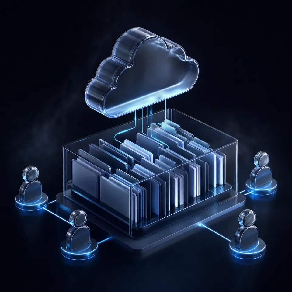 Applications can download binary files via Microsoft Graph or synchronize folders to an intelligent workspace for semantic MCP queries.