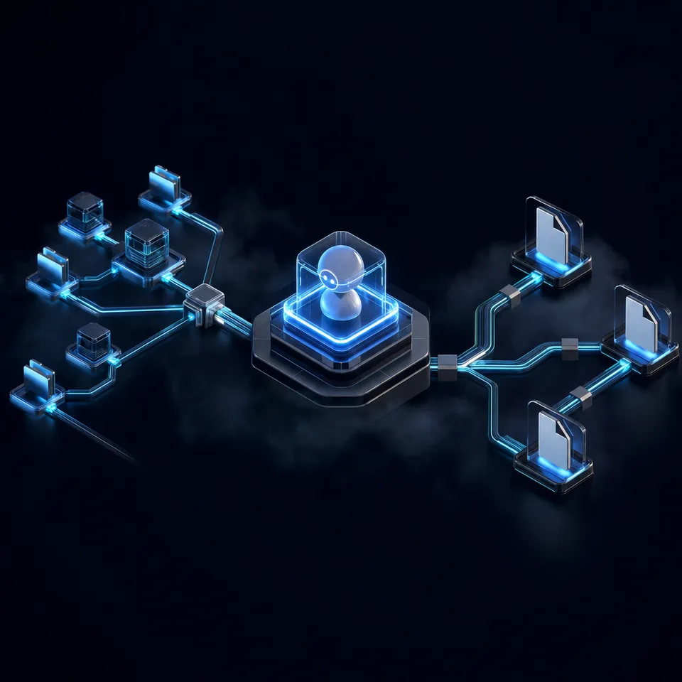 AI agent connecting to knowledge base services