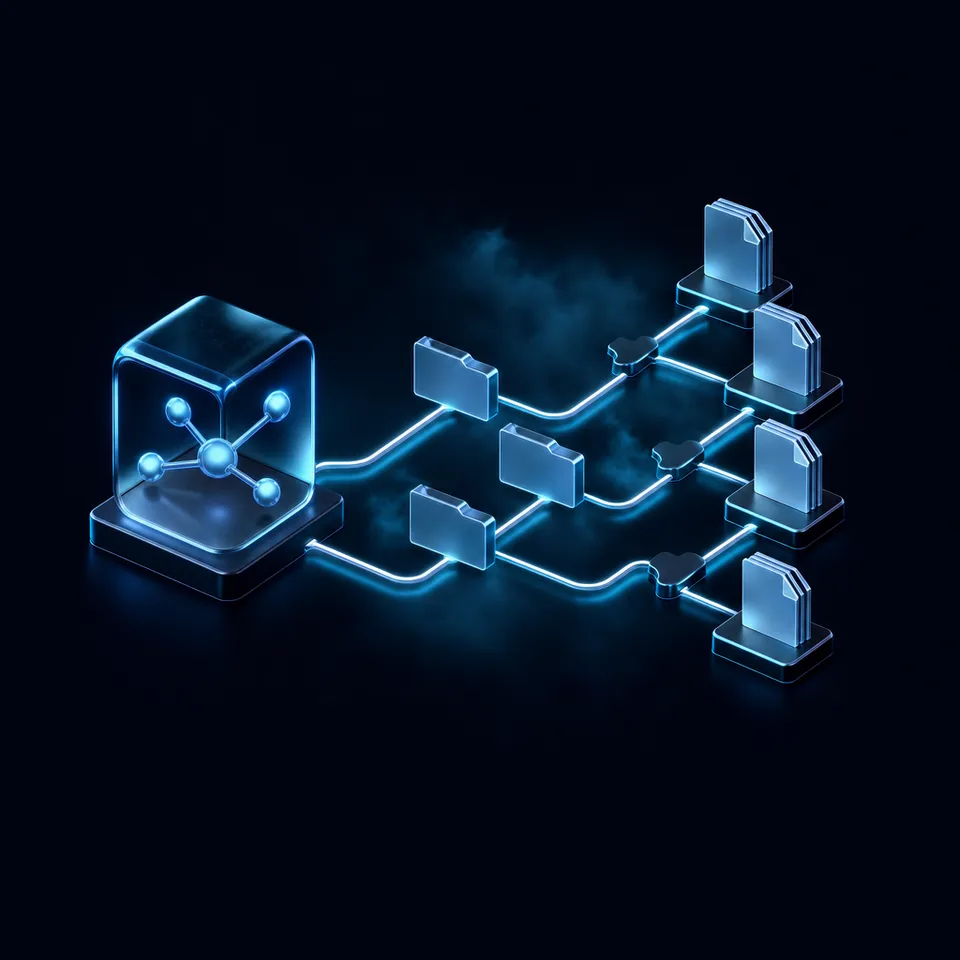 An AI agent processing sensor data and sharing results through a cloud workspace