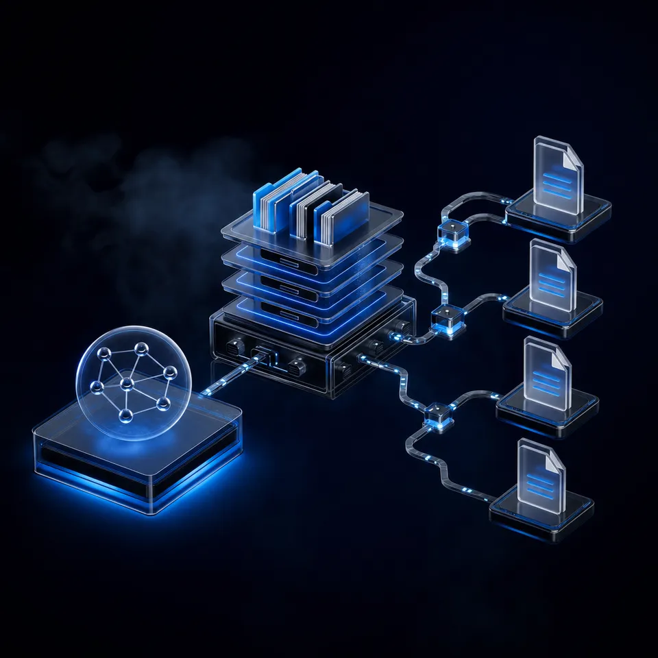 AI agent managing automated workflows from a cloud workspace