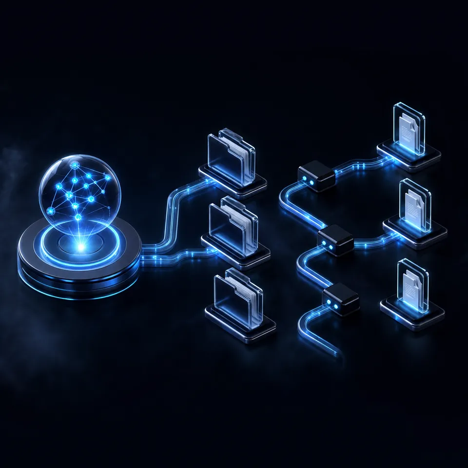 AI agent managing automated workflows from a cloud workspace