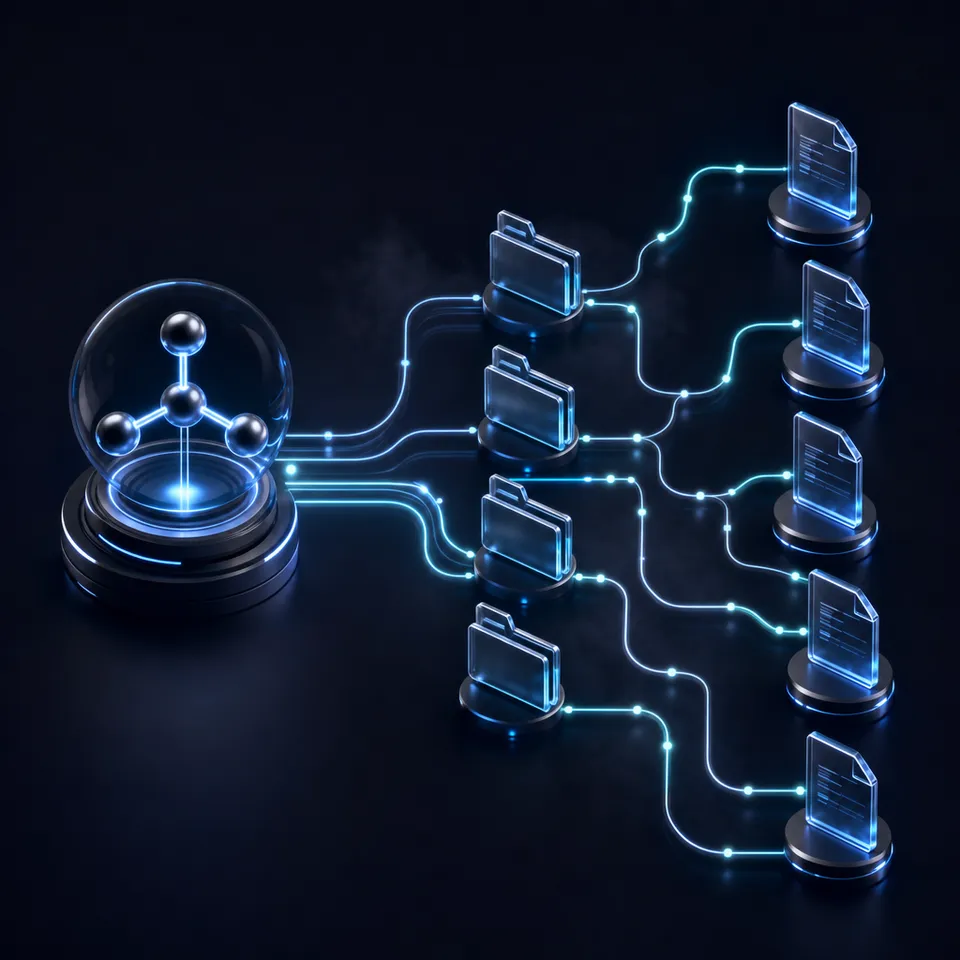 AI agent managing files in a cloud workspace