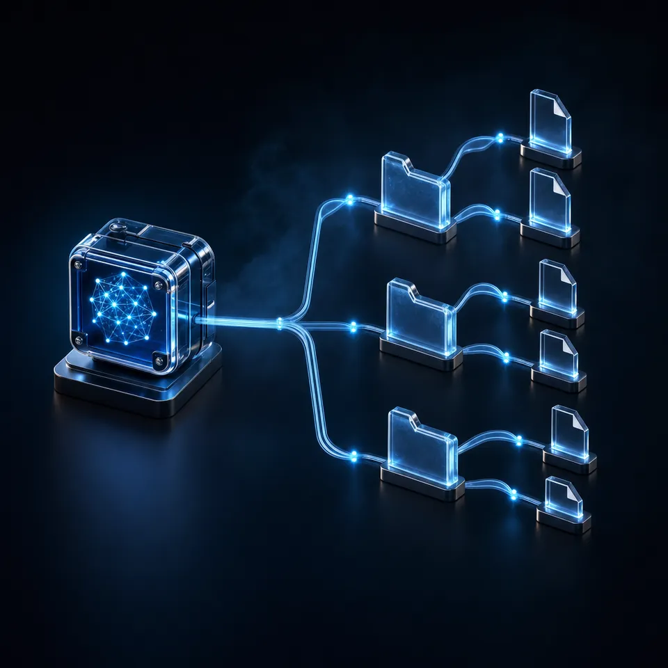 AI agent coordinating motor control data in a shared workspace