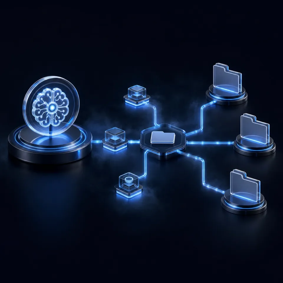 AI agent managing automated environmental workflows