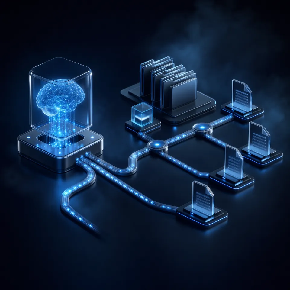 AI agent workspace integration illustration