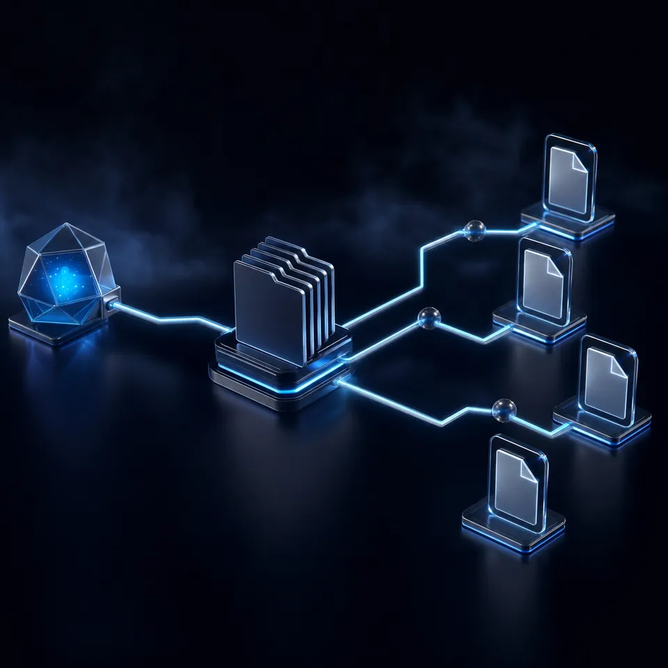 AI agent interface showing automated task execution