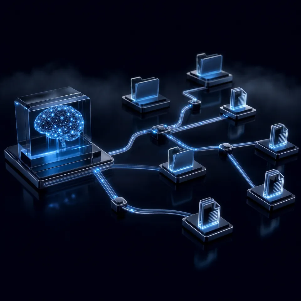 AI agent coordinating sensor data flow through a cloud workspace
