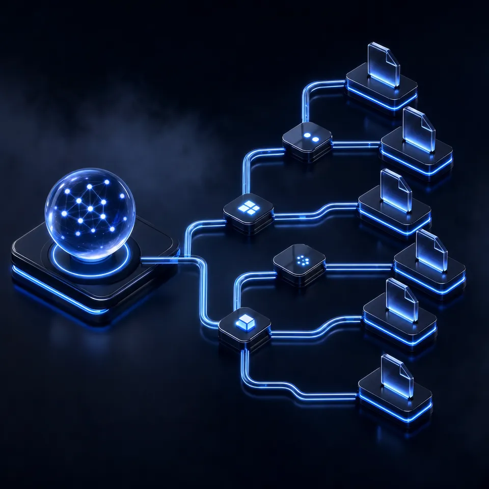 AI agent managing network infrastructure from a shared workspace
