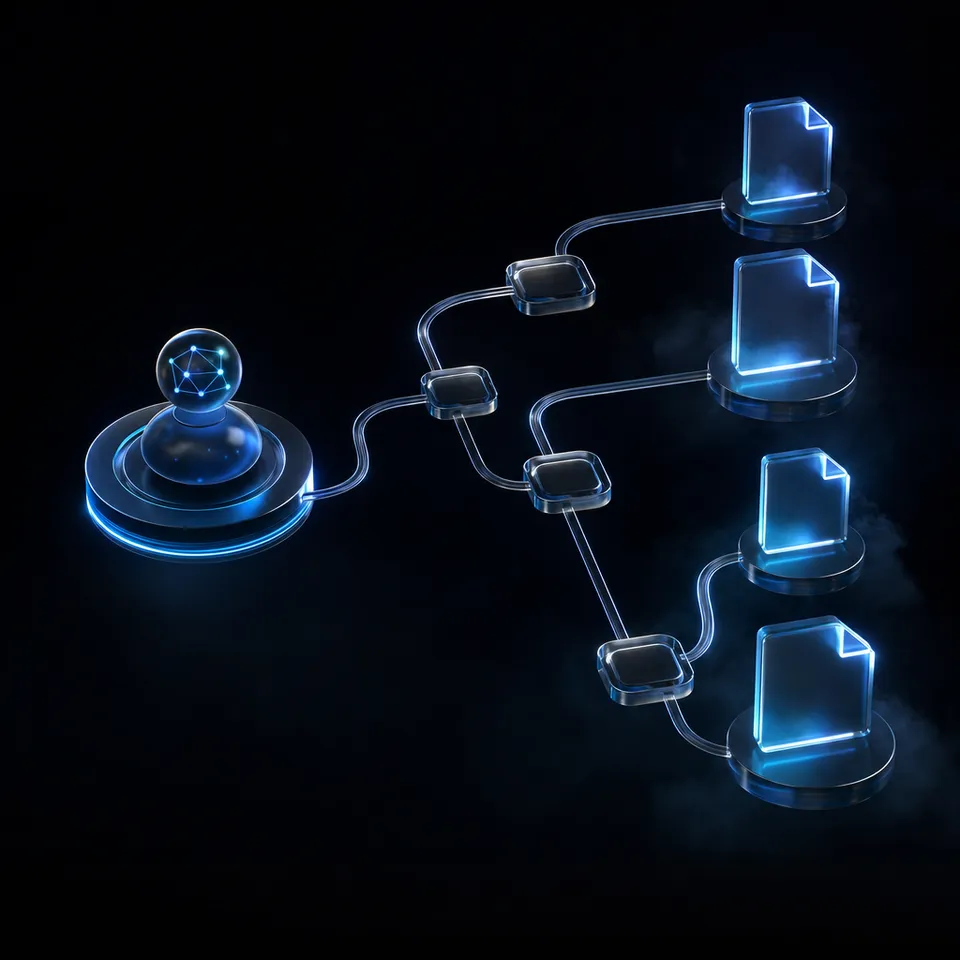 AI agent orchestrating network operations from a shared workspace