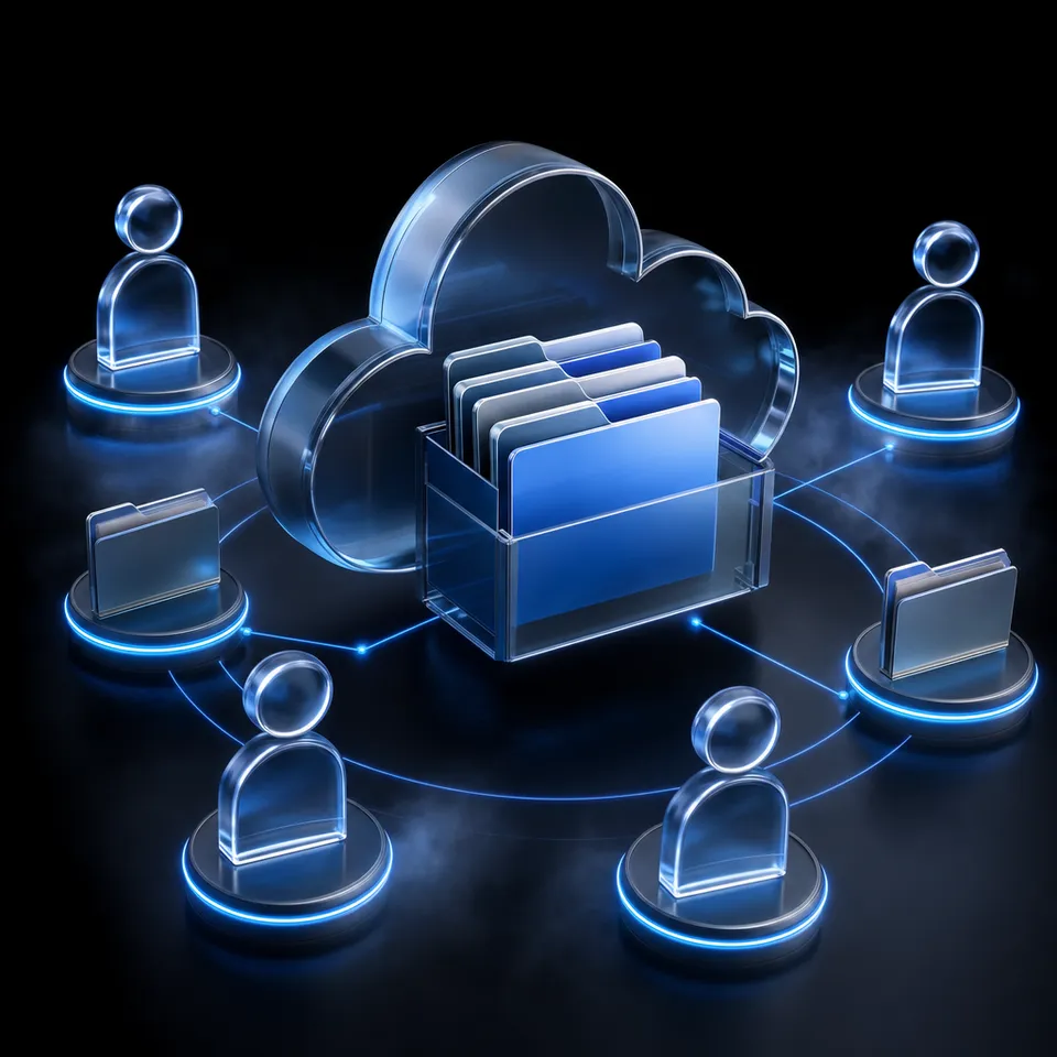AI agent workspace with shared file collaboration interface