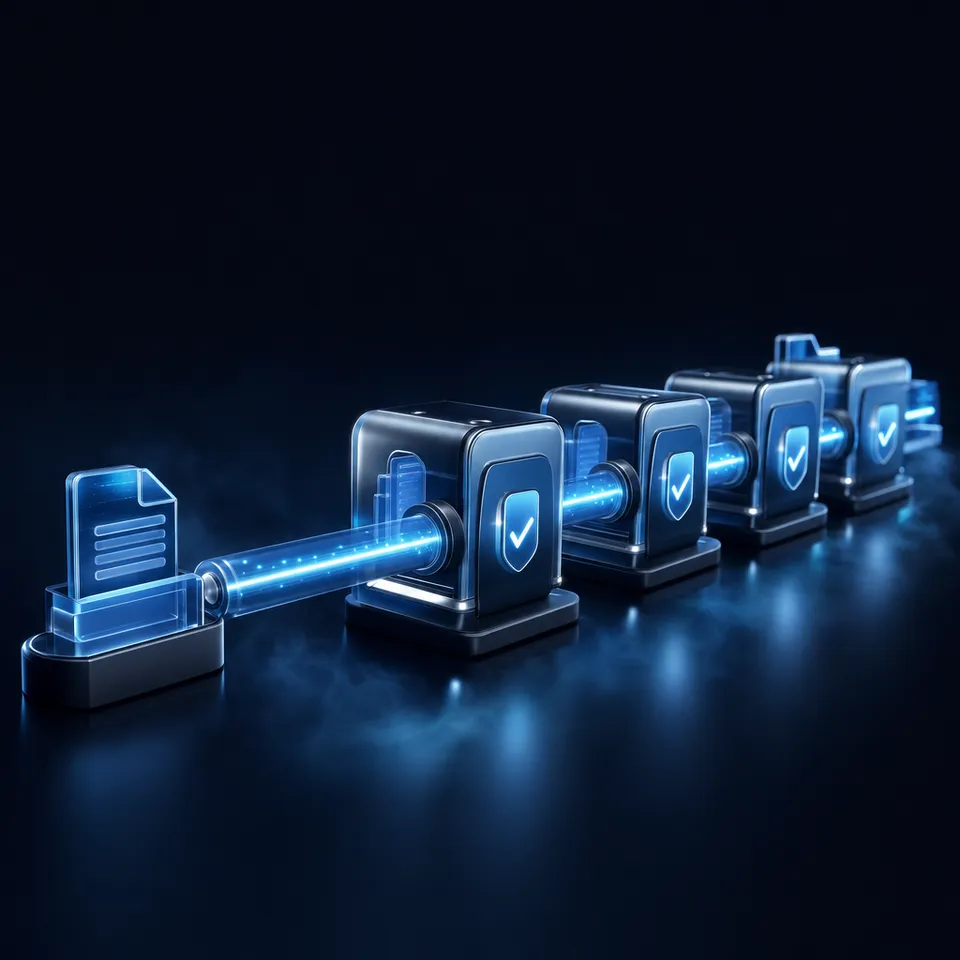 Multi-step agent workflows producing shareable output