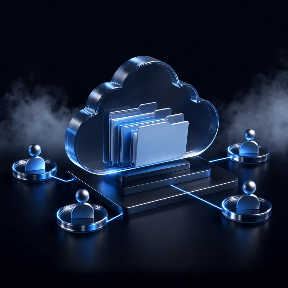 Semantic Kernel agent architecture connecting to SharePoint document libraries and Fastio workspace storage