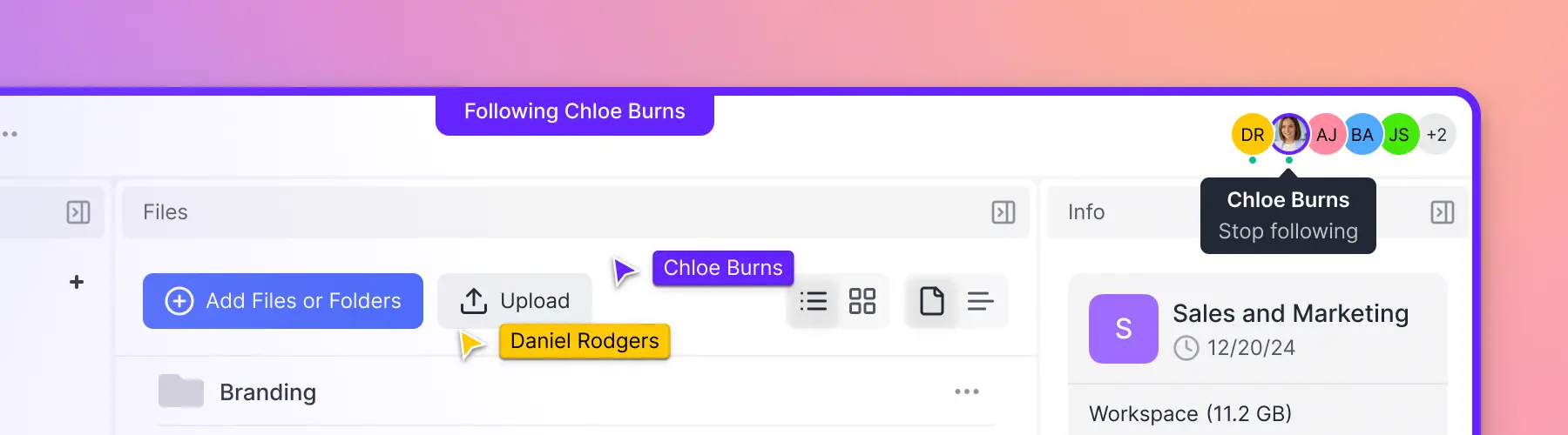 Fast.io Collaborative Interface